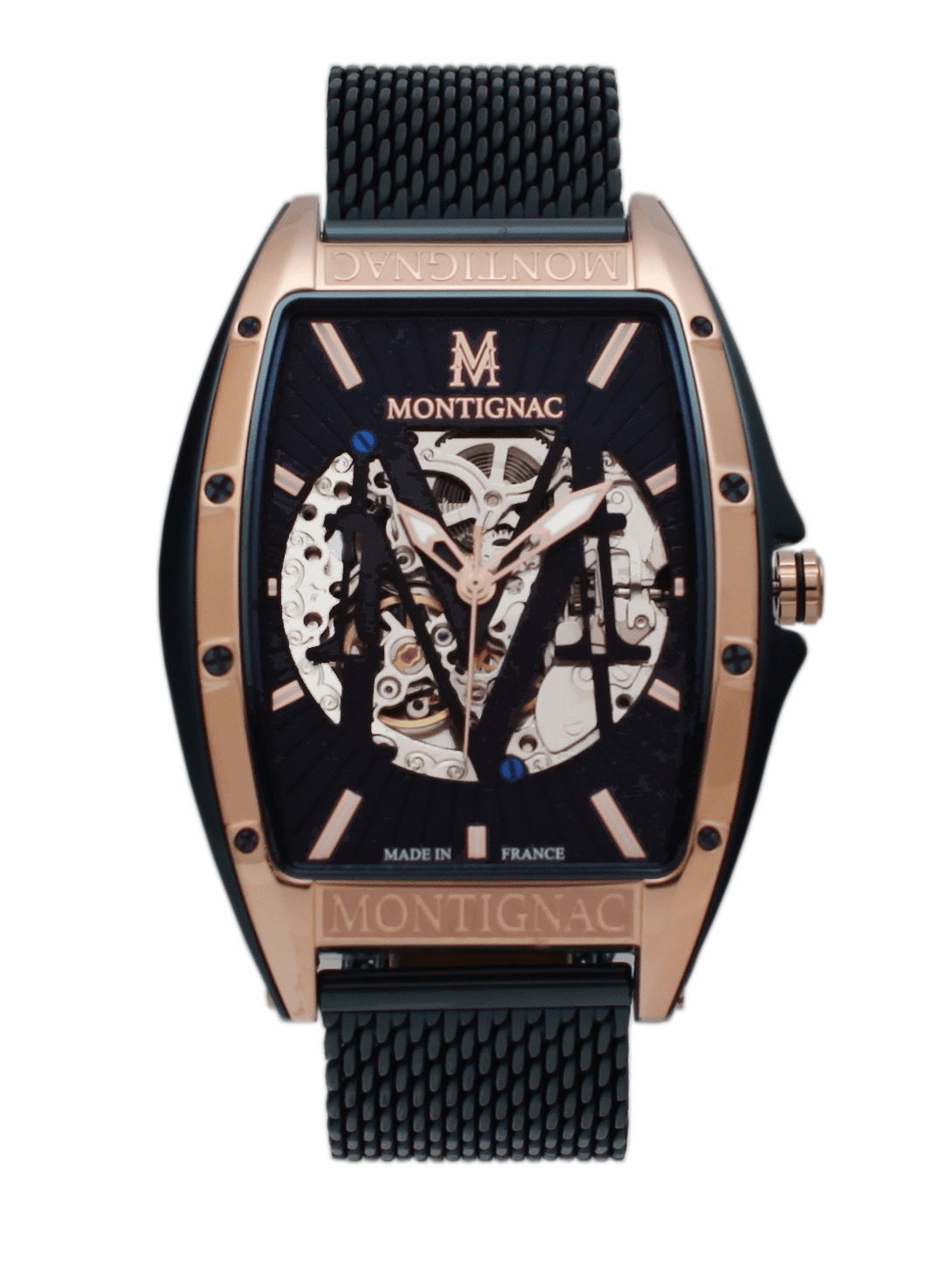 MONTIGNAC Montre MONTIGNAC Homme Automatique en Acier Milanais MOW706