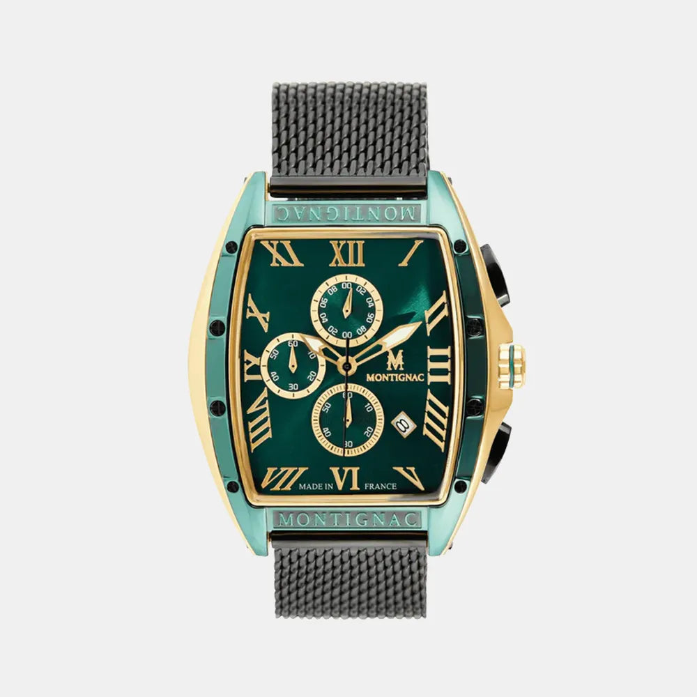 MONTIGNAC Montre MONTIGNAC Homme Automatique en Acier Milanais MOW801