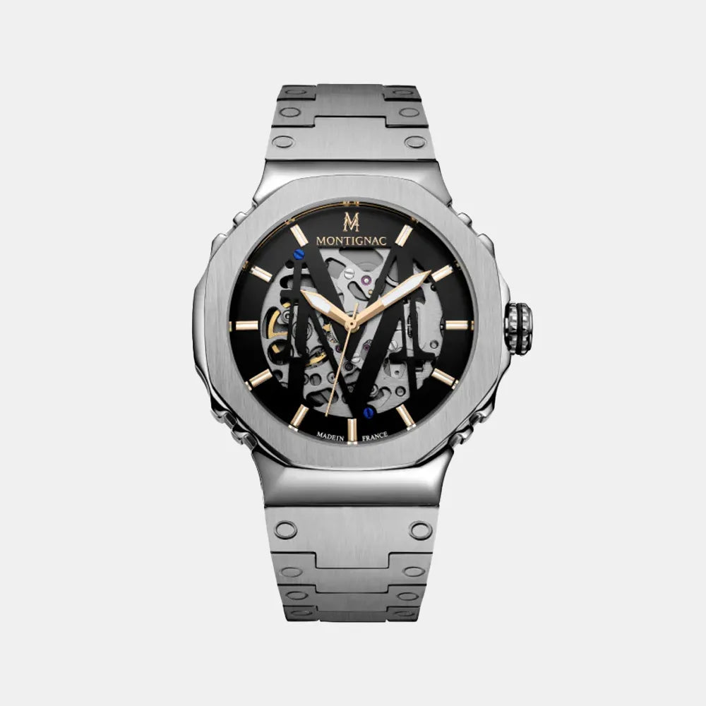 MONTIGNAC Montre MONTIGNAC Homme Automatique en Acier MOW1107