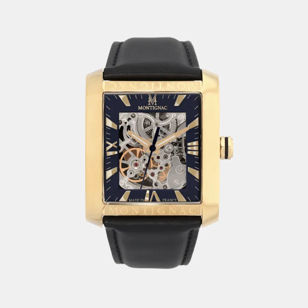 MONTIGNAC Montre MONTIGNAC Homme Automatique en Cuir MOW1011