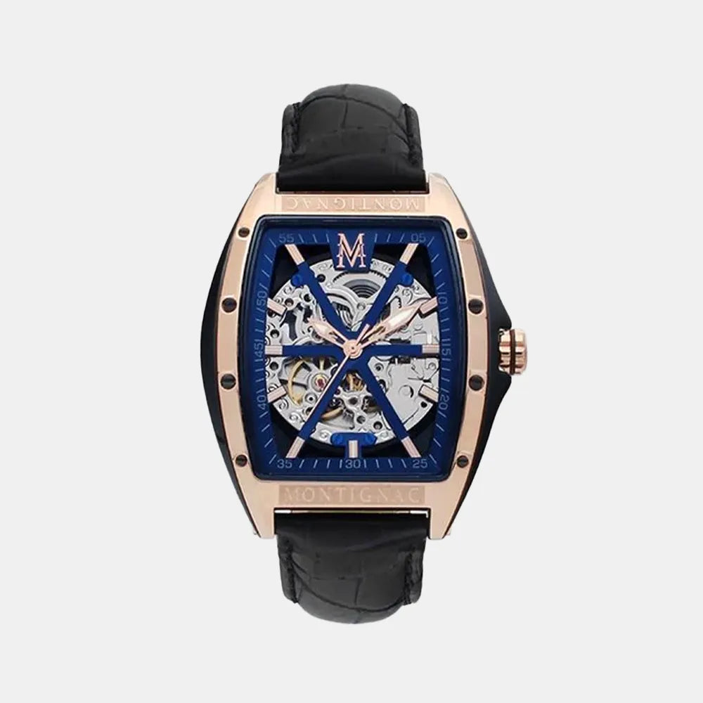 MONTIGNAC Montre MONTIGNAC Homme Automatique en Cuir MOW412