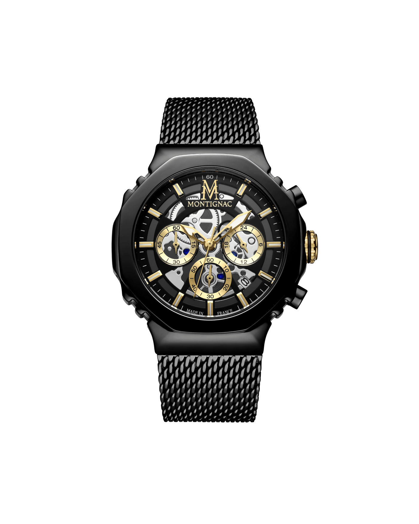 MONTIGNAC Montre MONTIGNAC Homme Chronographe en Acier Milanais MOW1205