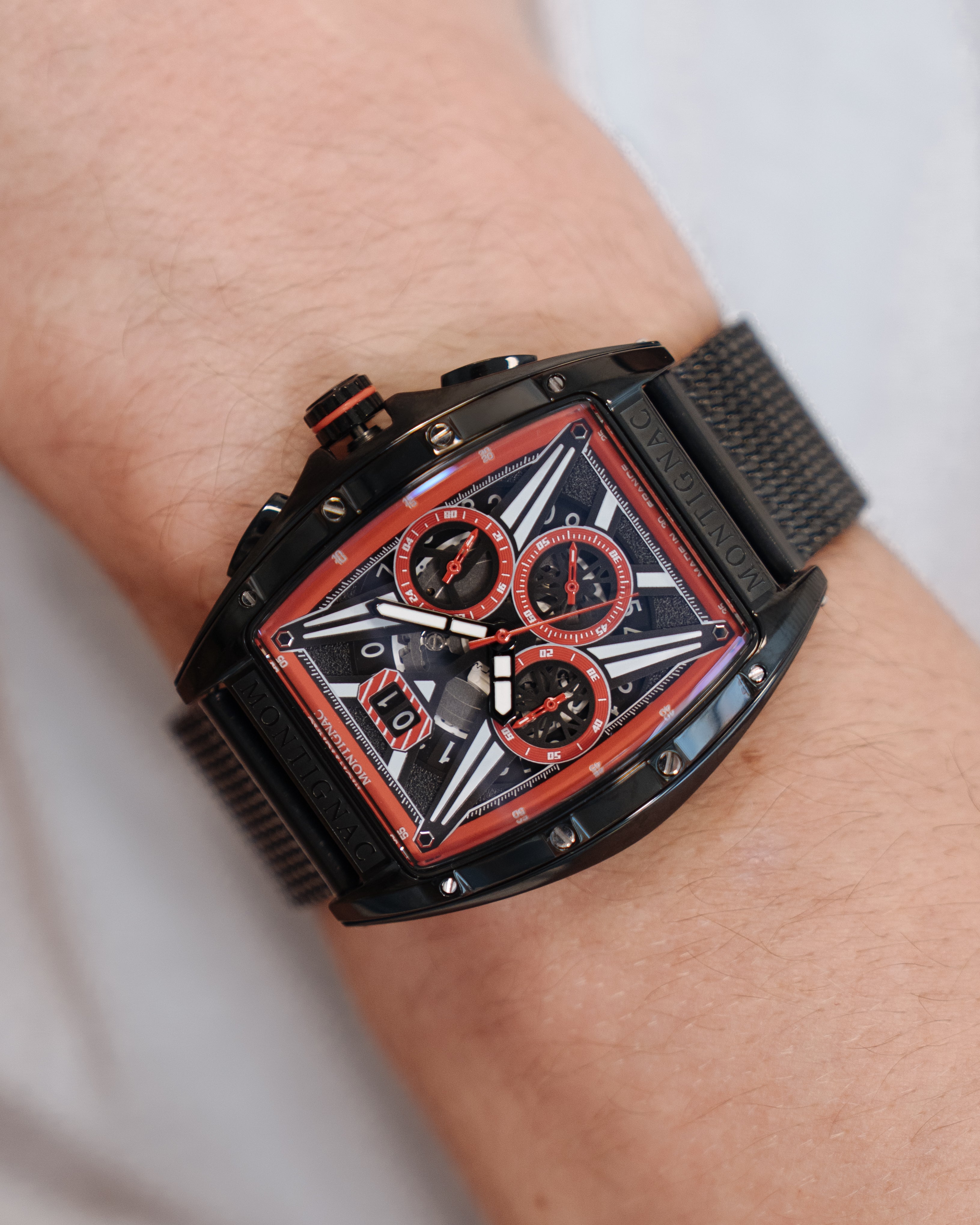 MONTIGNAC Montre MONTIGNAC Homme Chronographe en Acier MOW1214