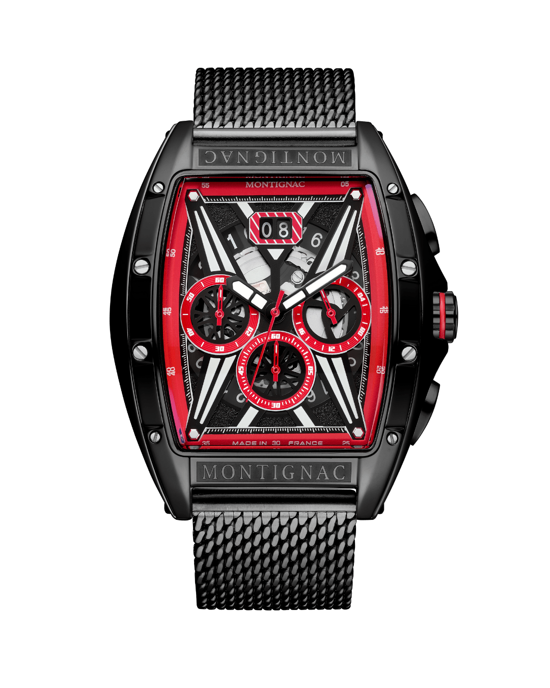 MONTIGNAC Montre MONTIGNAC Homme Chronographe en Acier MOW1214