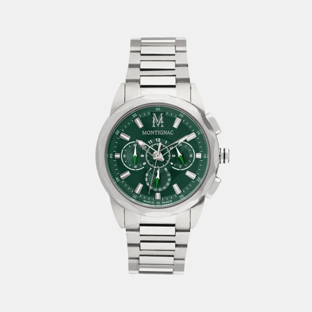 MONTIGNAC Montre MONTIGNAC Homme Chronographe en Acier MOW906