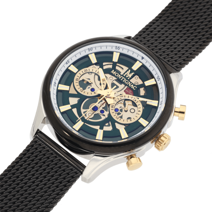 MONTIGNAC Montre MONTIGNAC Homme en Acier Milanais MOW1000