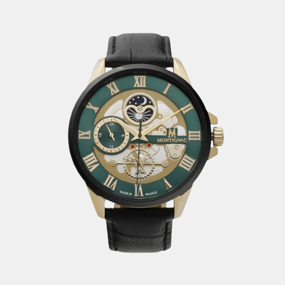 MONTIGNAC Montre MONTIGNAC Homme en Cuir MOW609