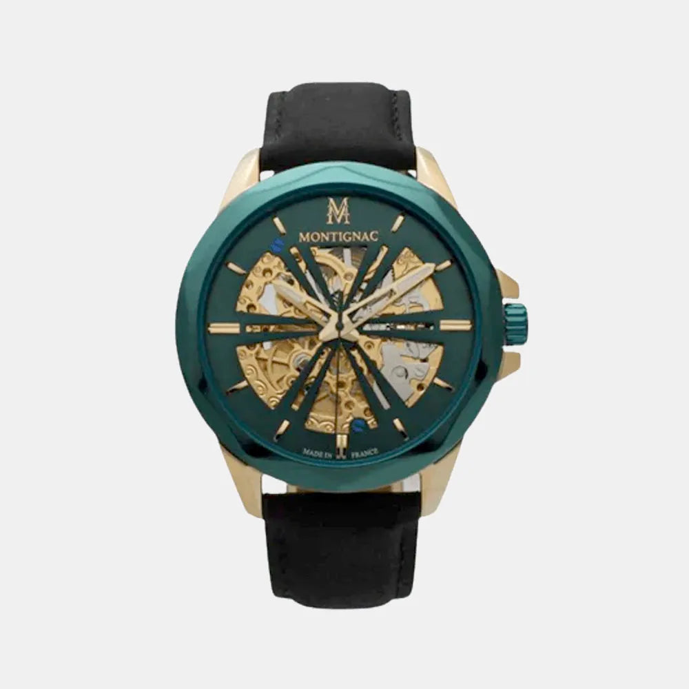 MONTIGNAC Montre MONTIGNAC Homme en Cuir MOW613