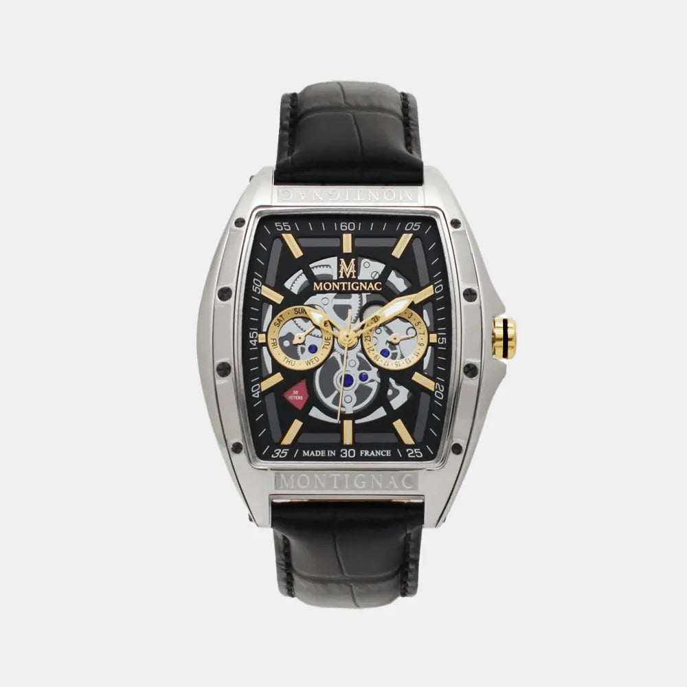 MONTIGNAC Montre MONTIGNAC Homme en Cuir MOW700