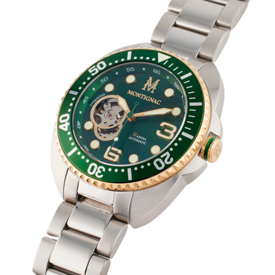 MONTIGNAC Montre MONTIGNAC Homme Marina Automatique en Acier MOW910