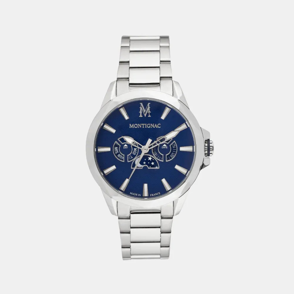 MONTIGNAC Montre MONTIGNAC Homme Multifonction en Acier MOW908