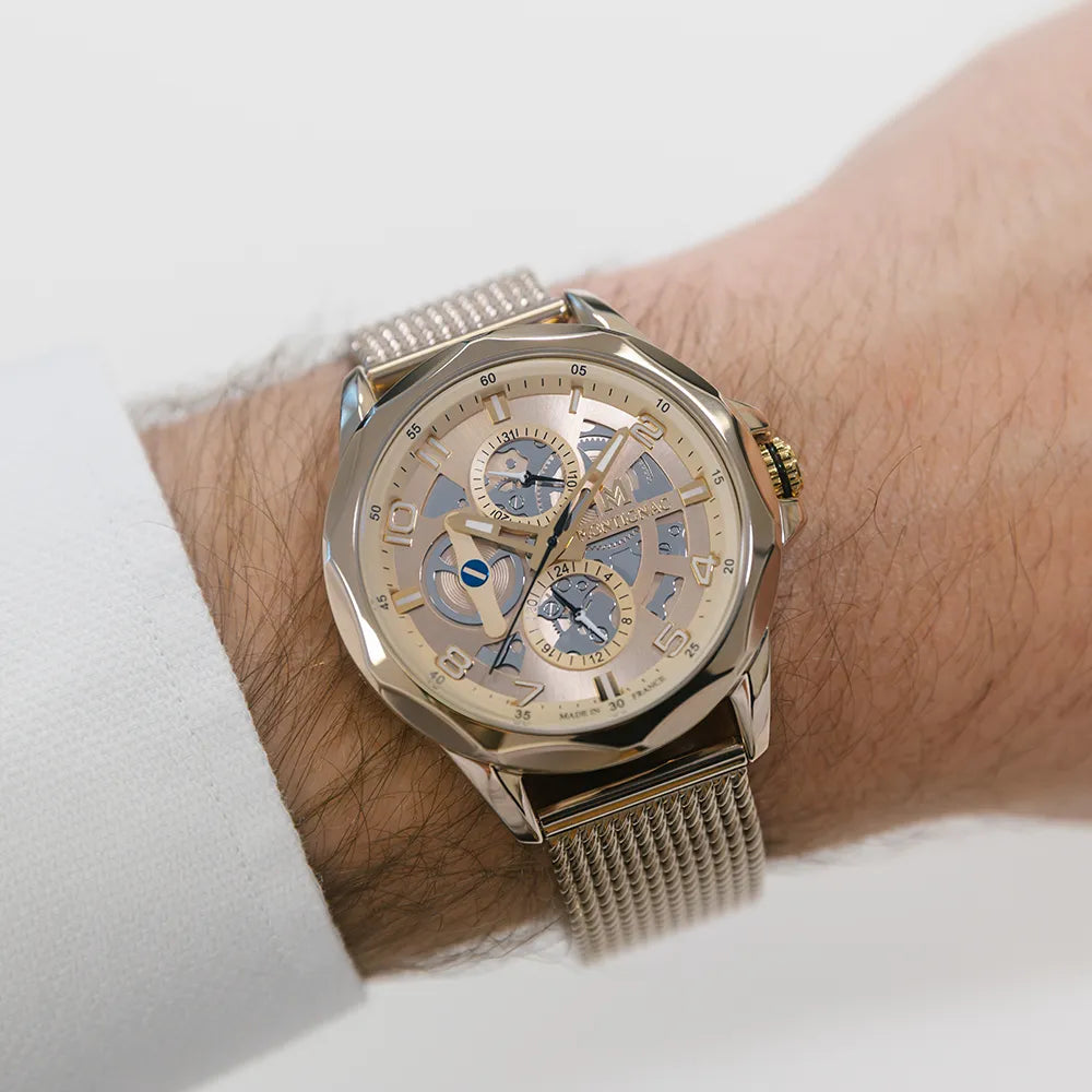 MONTIGNAC Montre MONTIGNAC Homme Origine en Acier Rose Doré MOW1304