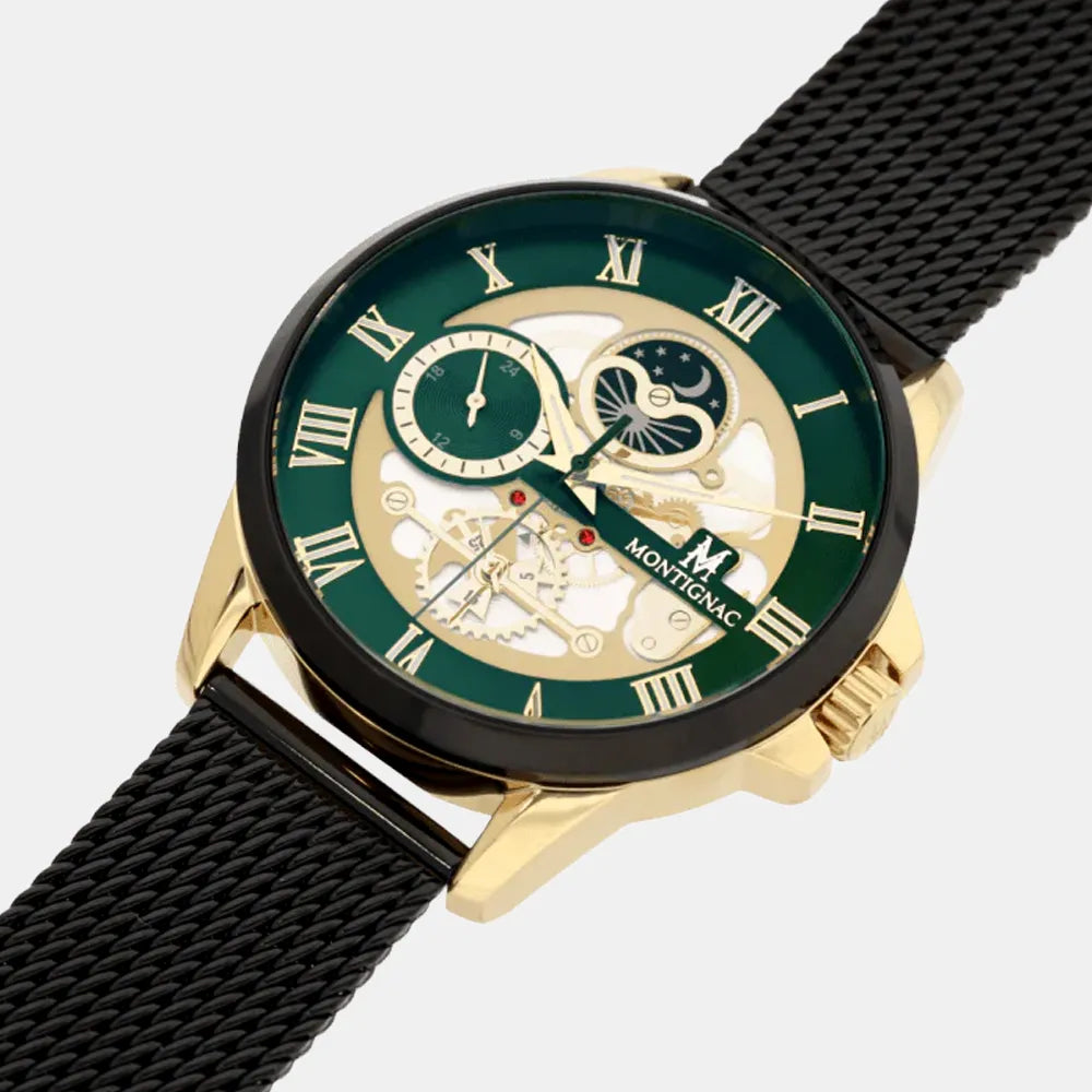 MONTIGNAC Montre MONTIGNAC Origine Homme en Acier Milanais MOW1001