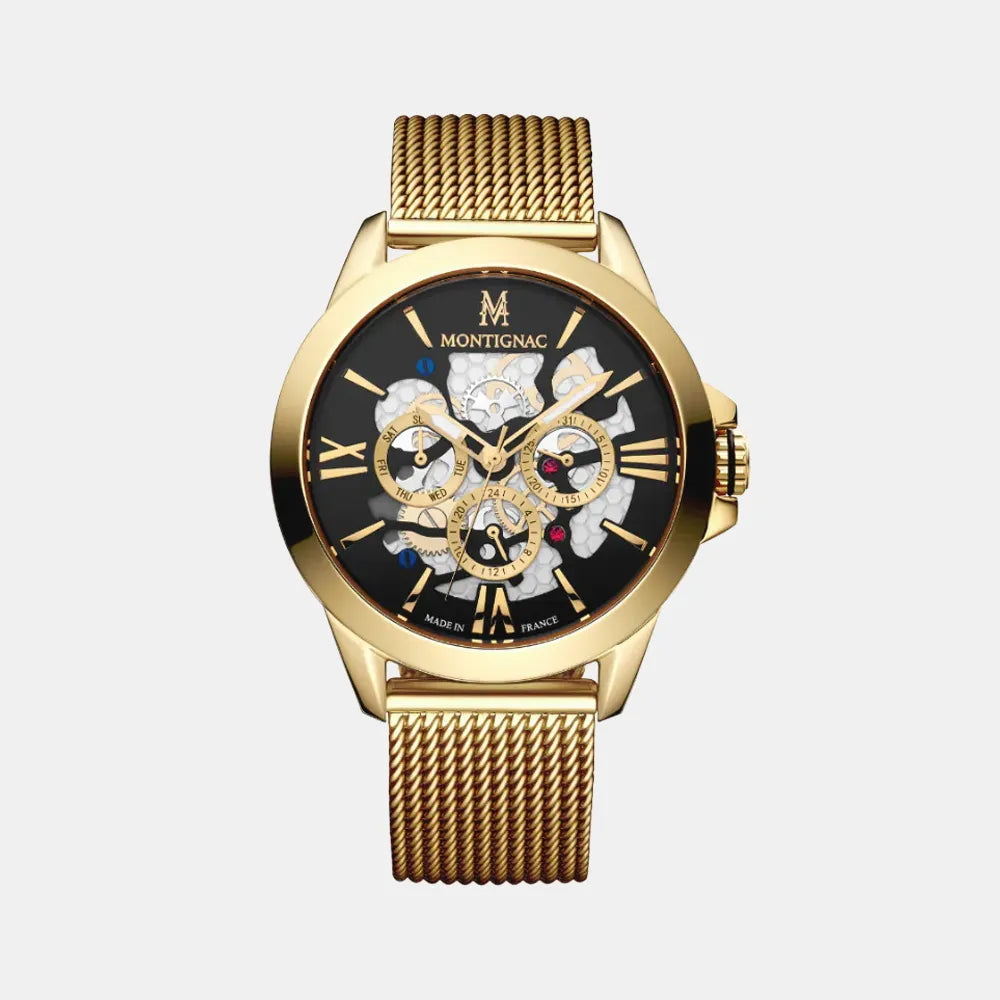 MONTIGNAC Montre MONTIGNAC Origine Homme en Acier Milanais MOW1003