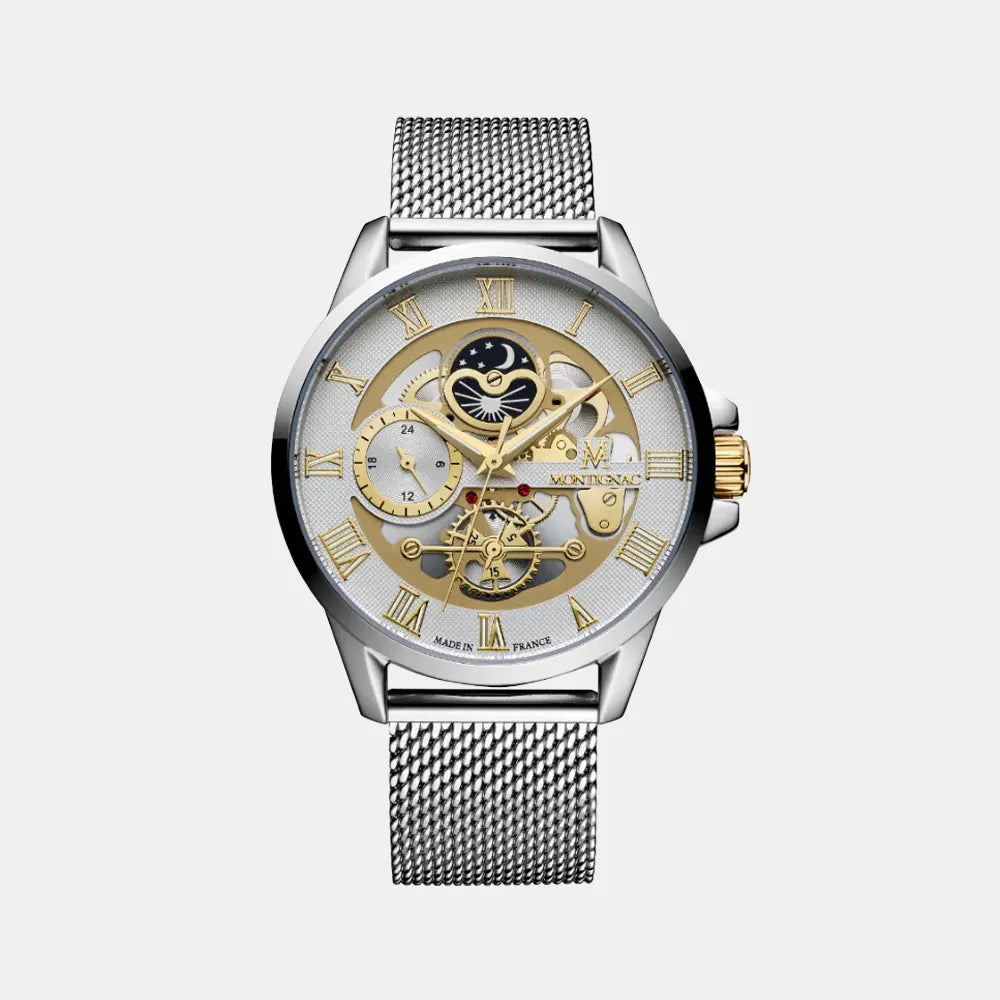 MONTIGNAC Montre MONTIGNAC Origine Homme en Acier Milanais MOW610