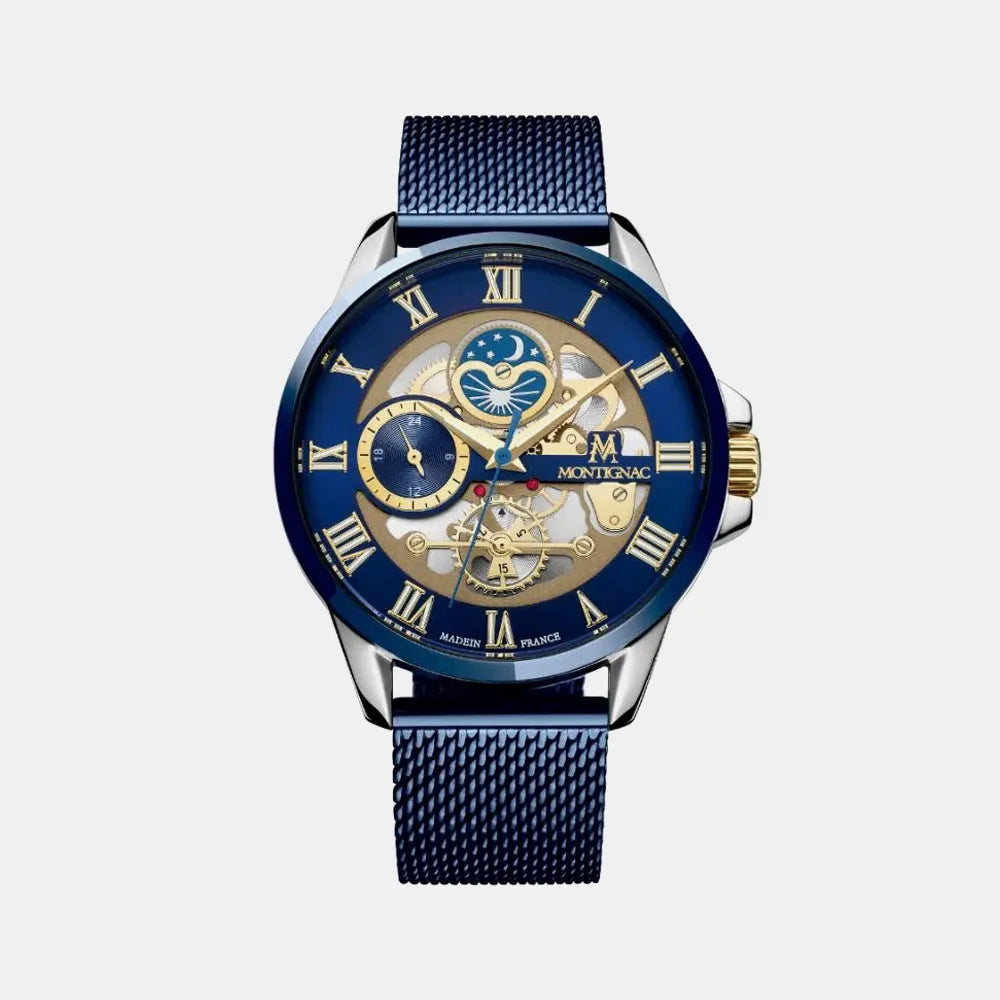 MONTIGNAC Montre MONTIGNAC Origine Homme en Acier Milanais MOW611