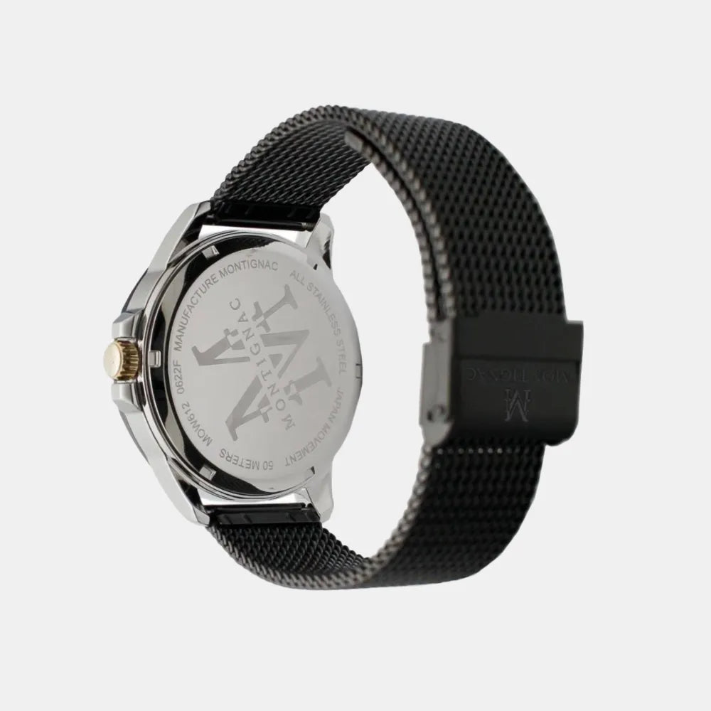 MONTIGNAC Montre MONTIGNAC Origine Homme en Acier Milanais MOW612