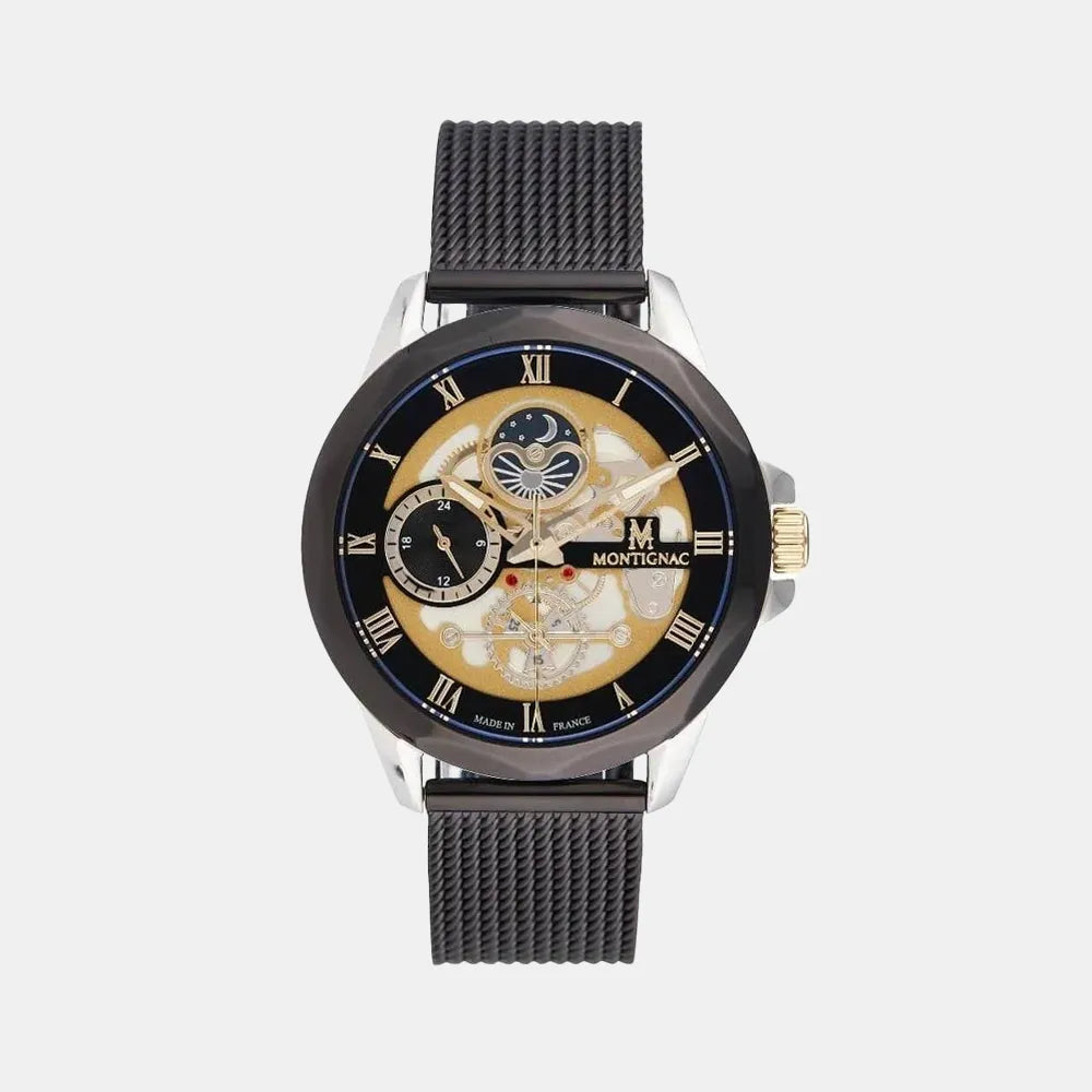 MONTIGNAC Montre MONTIGNAC Origine Homme en Acier Milanais MOW612