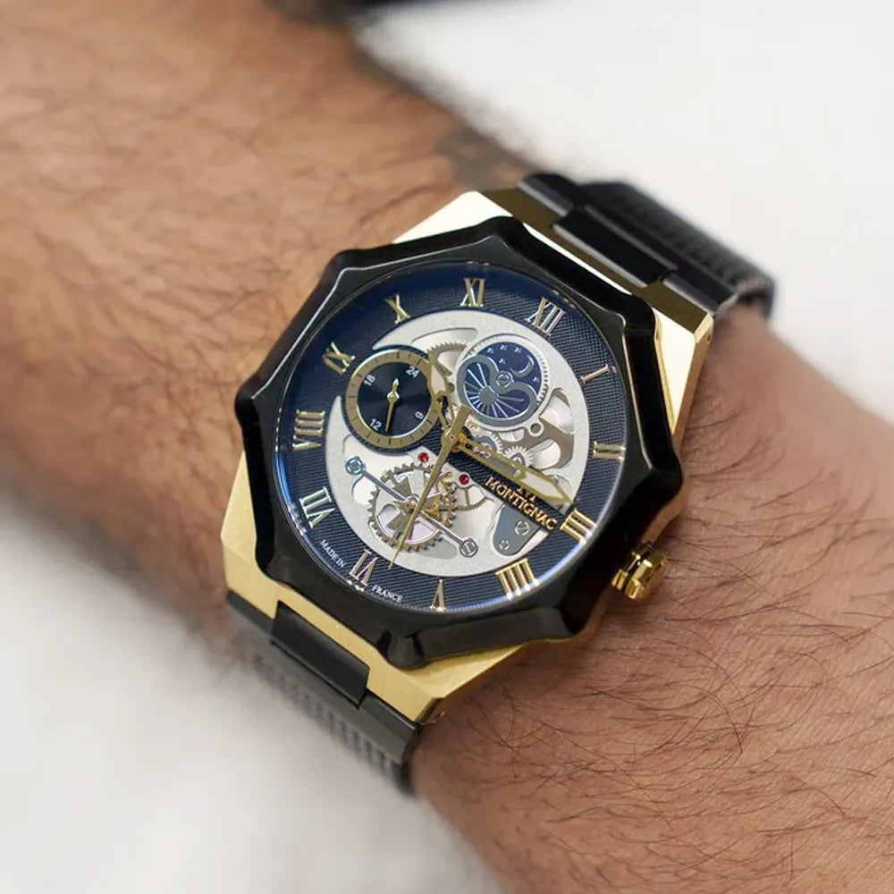 MONTIGNAC Montre MONTIGNAC Sentinel Homme Multifonction en Acier MOW1210