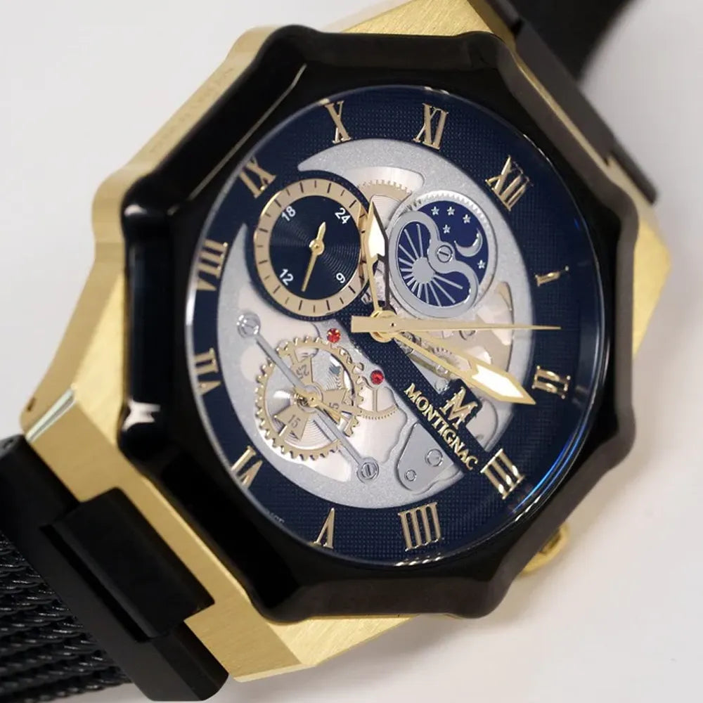 MONTIGNAC Montre MONTIGNAC Sentinel Homme Multifonction en Acier MOW1210