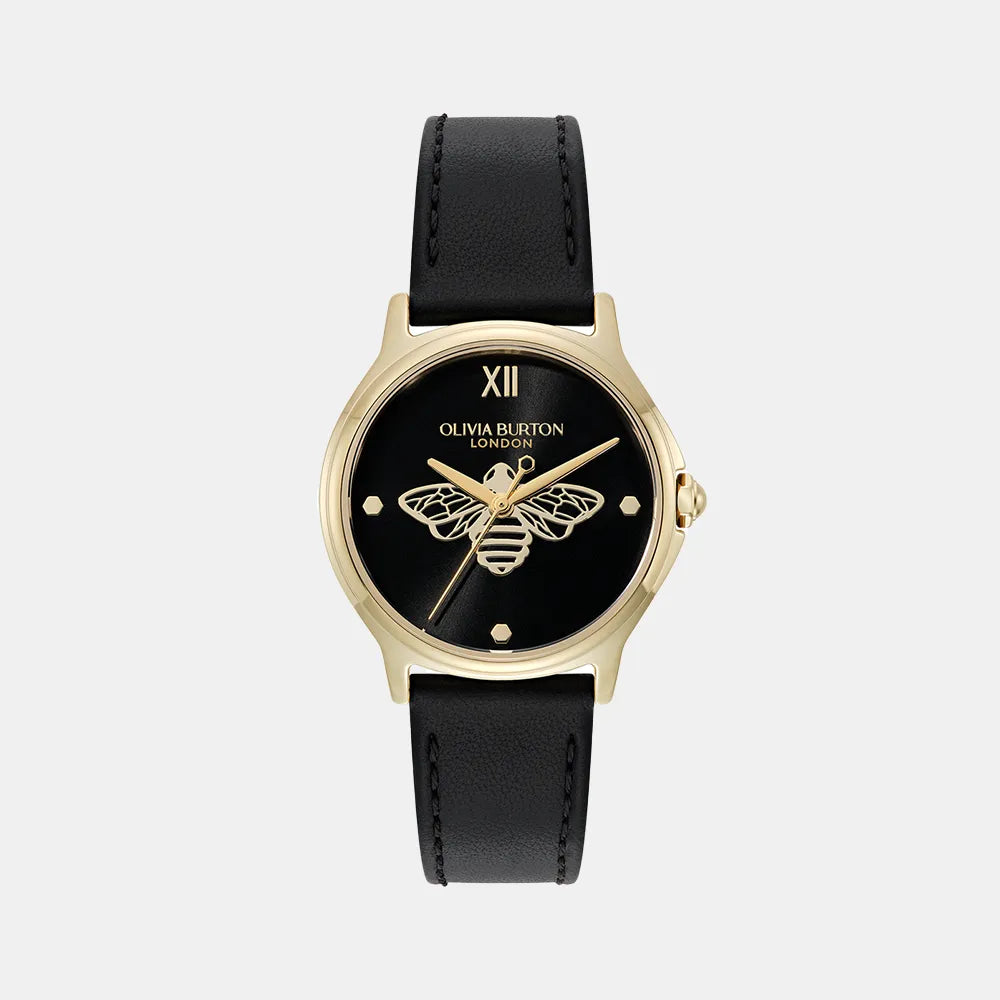 OLIVIA BURTON Montre OLIVIA BURTON Femme Classic Bee en Cuir Noir 24000344