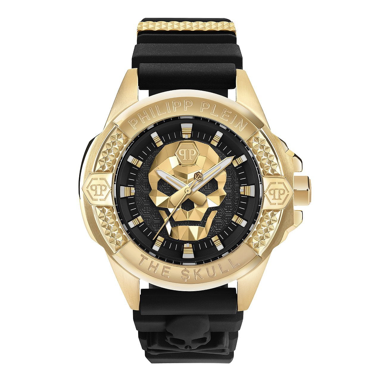 PHILIPP PLEIN Montre PHILIPP PLEIN The Skull Homme en Silicone Noir PWAAA0221