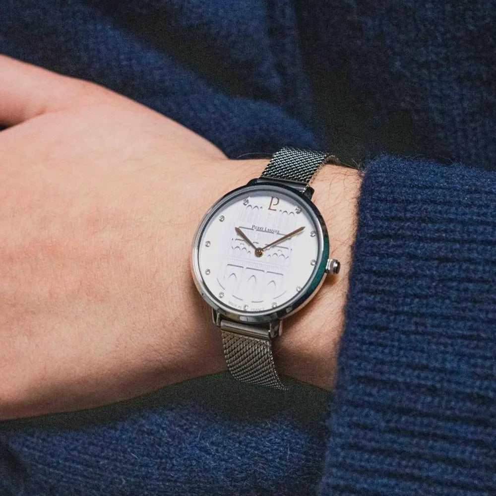 PIERRE LANNIER Montre PIERRE LANNIER Femme Cœur Battant en Acier Milanais 095N601