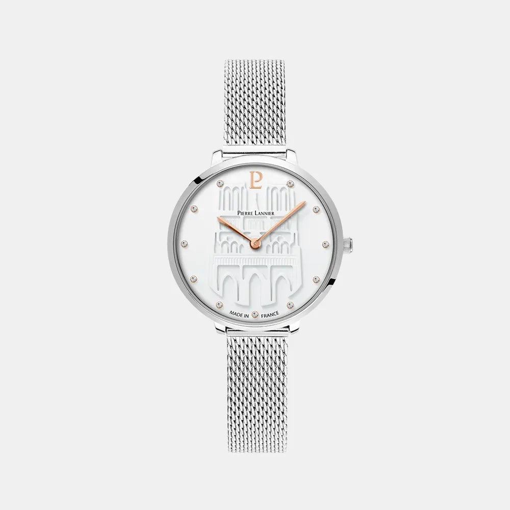 PIERRE LANNIER Montre PIERRE LANNIER Femme Cœur Battant en Acier Milanais 095N601