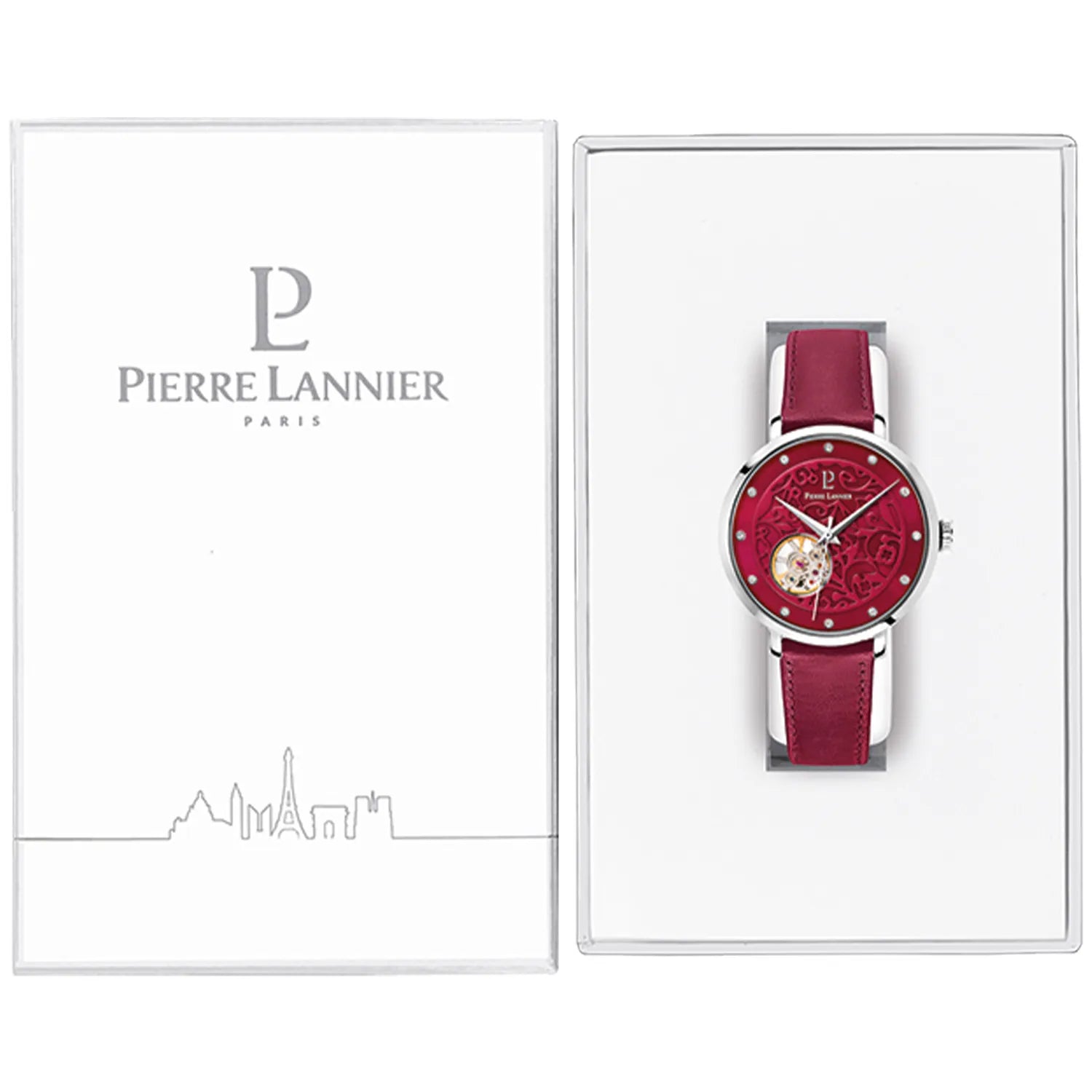 PIERRE LANNIER Montre PIERRE LANNIER Femme Eolia Automatic en Cuir 311D655