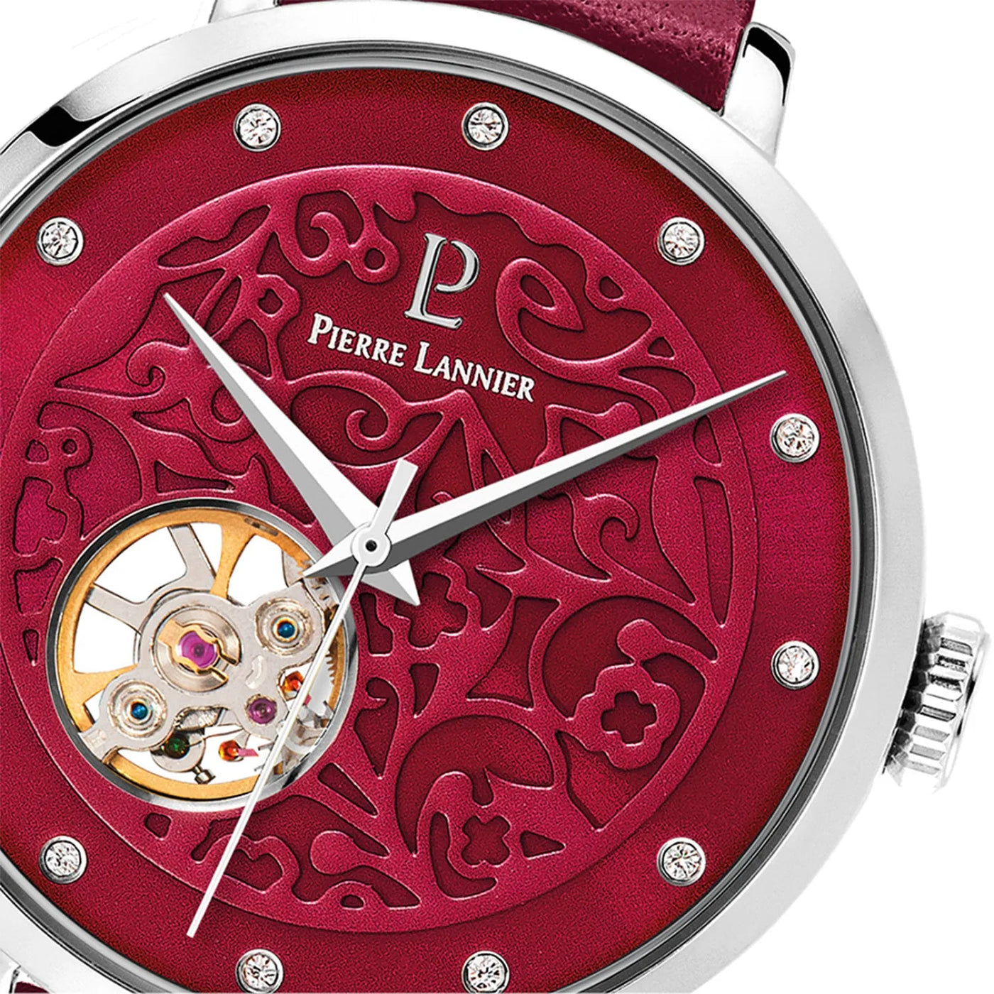 PIERRE LANNIER Montre PIERRE LANNIER Femme Eolia Automatic en Cuir 311D655