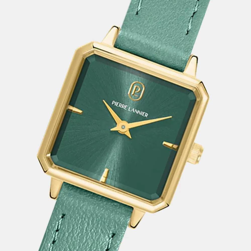 PIERRE LANNIER Montre PIERRE LANNIER Femme Leonor en Cuir Vert 072J577