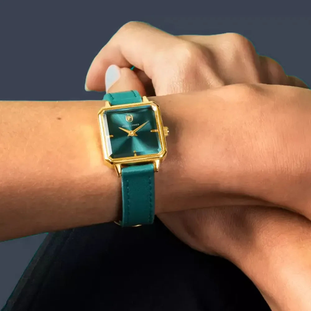 PIERRE LANNIER Montre PIERRE LANNIER Femme Leonor en Cuir Vert 072J577