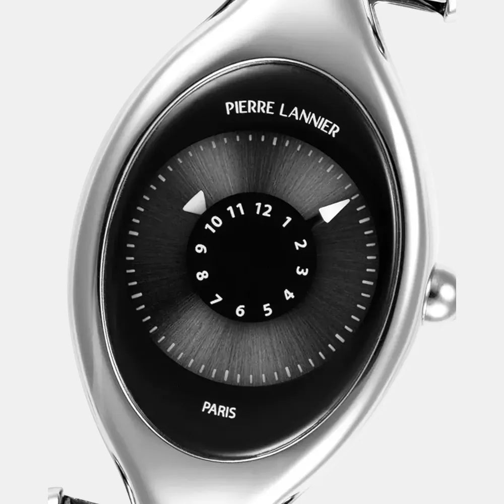 PIERRE LANNIER Montre PIERRE LANNIER Femme Ovni en Cuir Noir 094L633