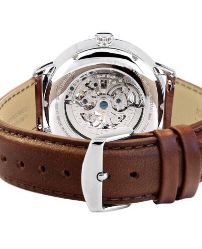 PIERRE LANNIER Montre PIERRE LANNIER Homme Automatic en Cuir Marron 323D174