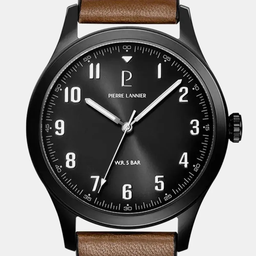 PIERRE LANNIER Montre PIERRE LANNIER Homme Aviateur en Cuir 261K434