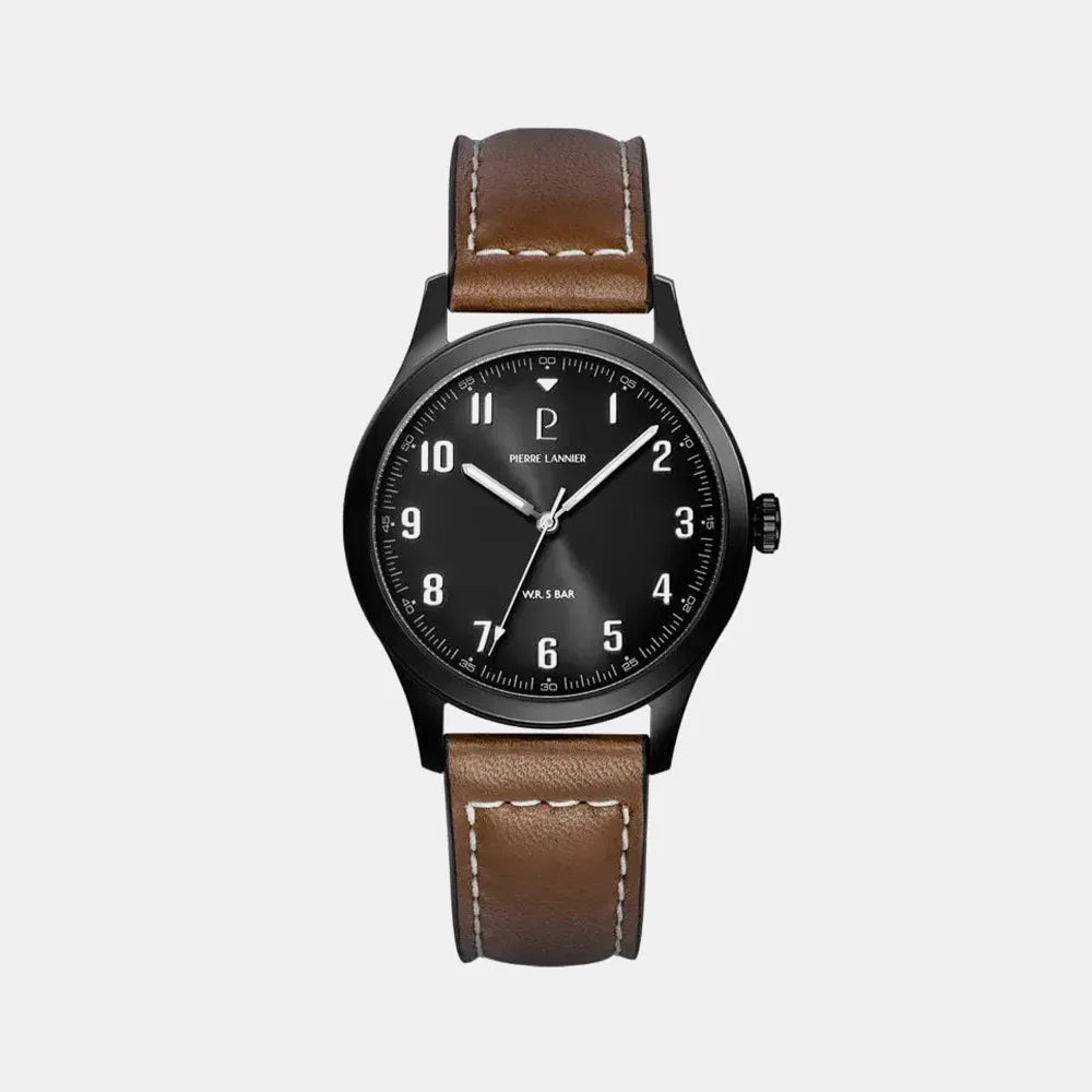 PIERRE LANNIER Montre PIERRE LANNIER Homme Aviateur en Cuir 261K434