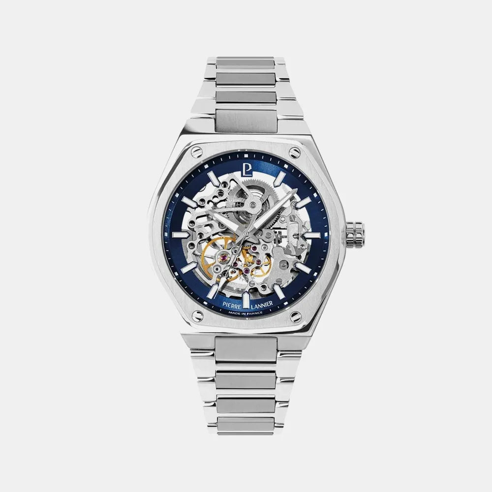 PIERRE LANNIER Montre PIERRE LANNIER Homme Copilote Automatique en Acier 308G161