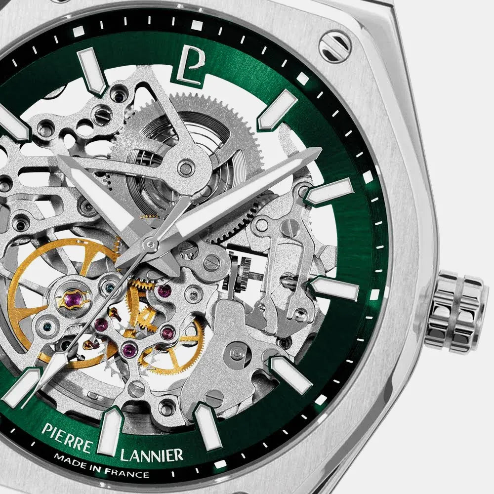 PIERRE LANNIER Montre PIERRE LANNIER Homme Copilote Automatique en Acier 308G171