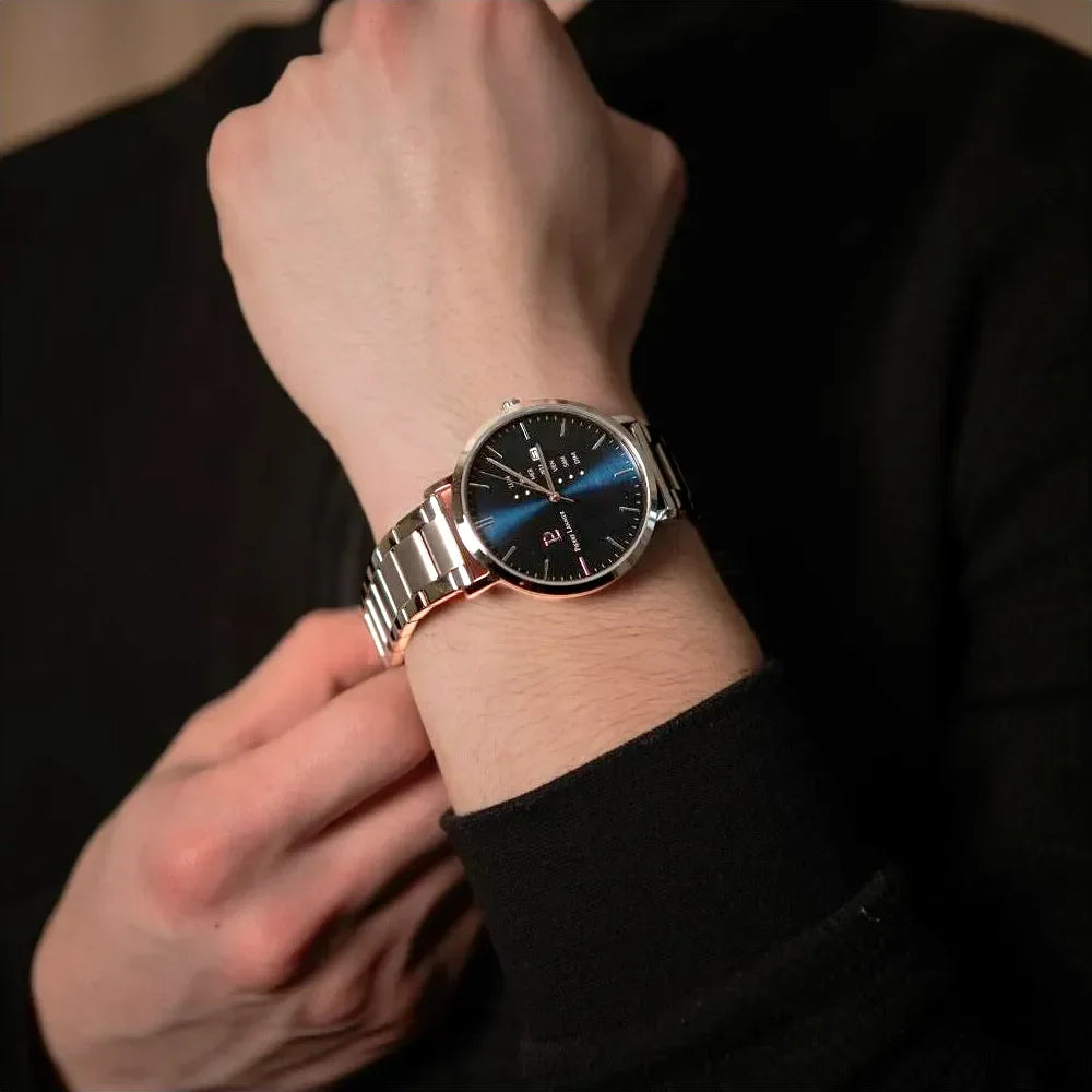 PIERRE LANNIER Montre PIERRE LANNIER Homme Data Coffret Bracelets Interchangeables 392C161