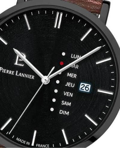 PIERRE LANNIER Montre PIERRE LANNIER Homme Data en Cuir 243H434