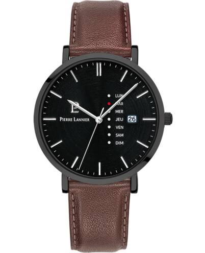 PIERRE LANNIER Montre PIERRE LANNIER Homme Data en Cuir 243H434