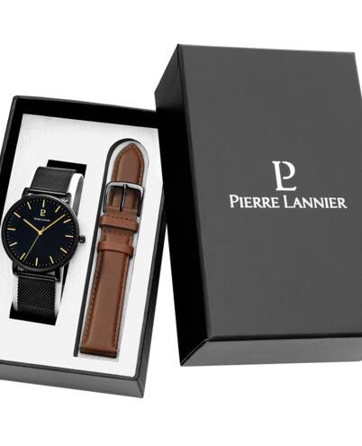 PIERRE LANNIER Montre PIERRE LANNIER Homme Essential Coffret Bracelets Interchangeables 388C439