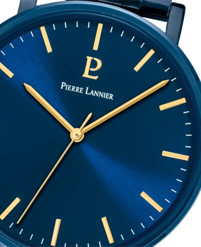 PIERRE LANNIER Montre PIERRE LANNIER Homme Essential en Acier Bleu 252G469
