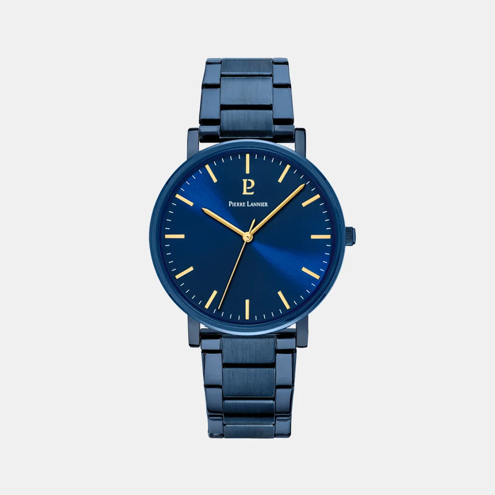 PIERRE LANNIER Montre PIERRE LANNIER Homme Essential en Acier Bleu 252G469