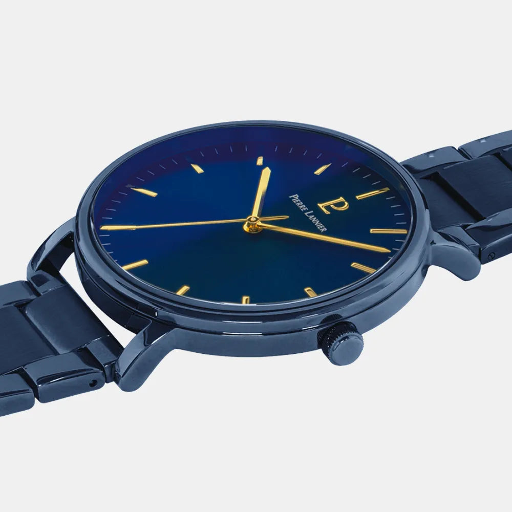 PIERRE LANNIER Montre PIERRE LANNIER Homme Essential en Acier Bleu 252G469