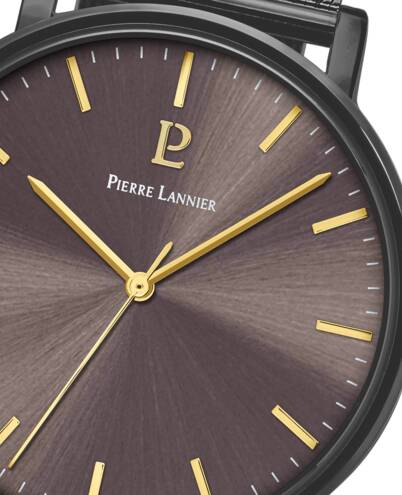 PIERRE LANNIER Montre PIERRE LANNIER Homme Essential en Acier Milanais Gris 218F499