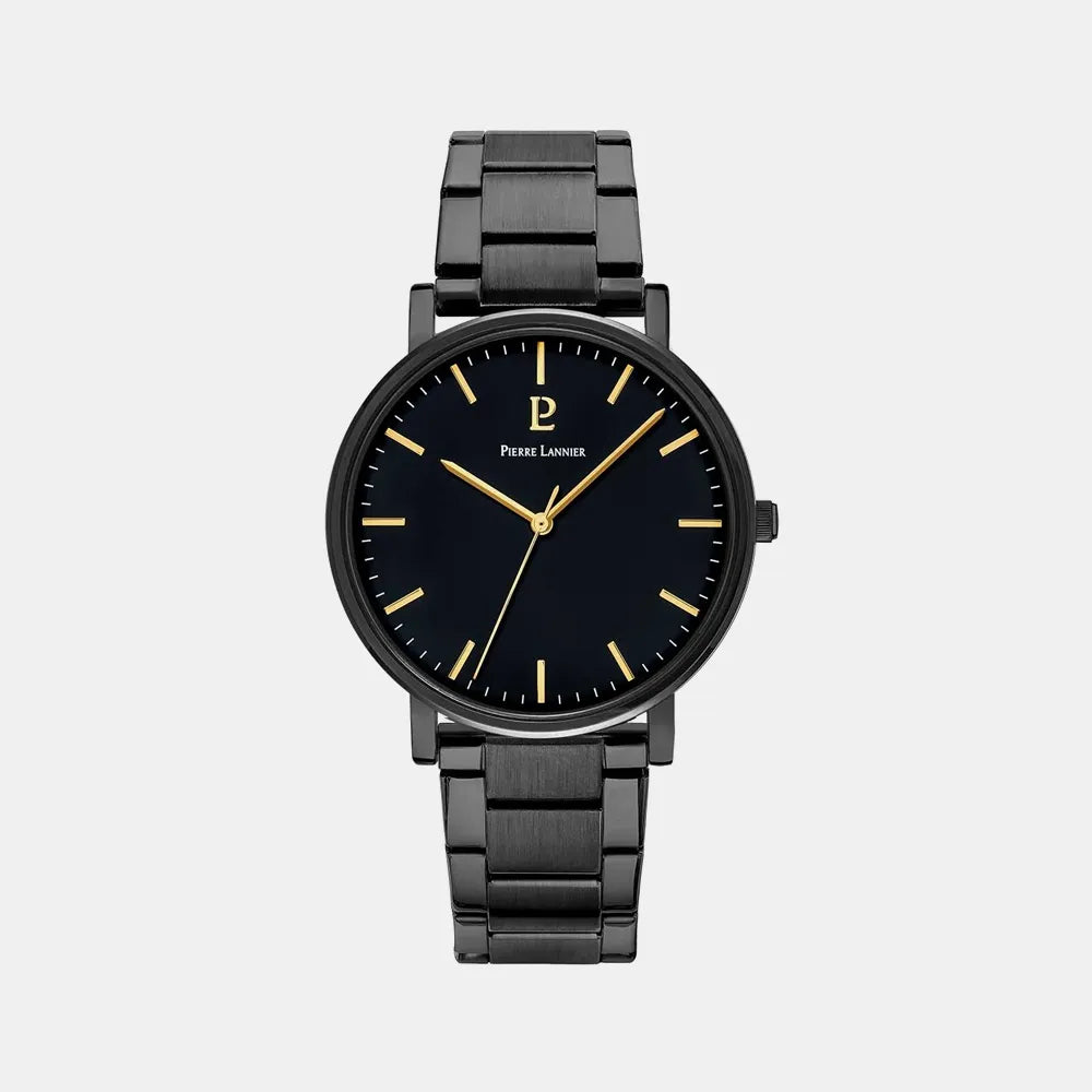 PIERRE LANNIER Montre PIERRE LANNIER Homme Essential en Acier Noir 252G439