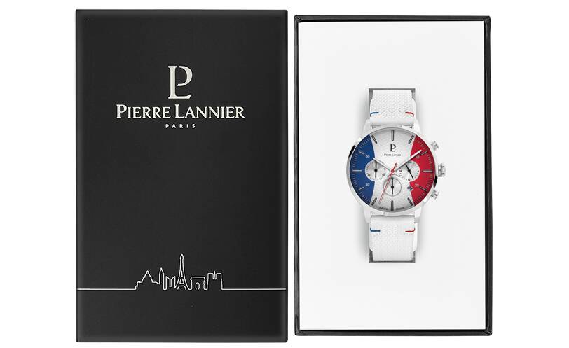 PIERRE LANNIER Montre PIERRE LANNIER Homme Fraternite en Cuir 239F190