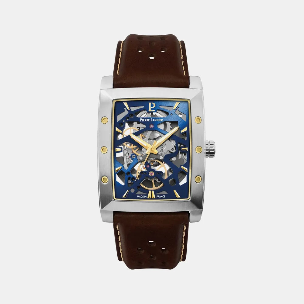PIERRE LANNIER Montre PIERRE LANNIER Homme Hector en Cuir Marron 342A164