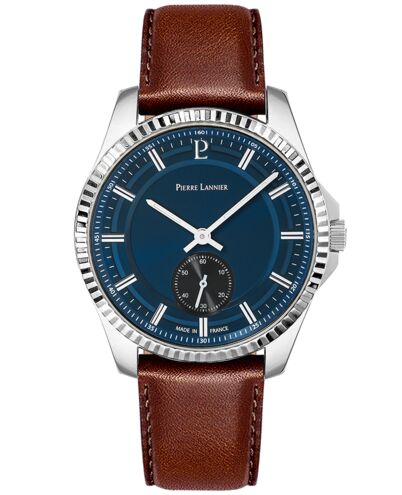 PIERRE LANNIER Montre PIERRE LANNIER Homme Métropolitain en Cuir Marron 246G164